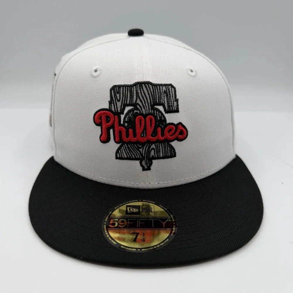 New Era 59Fifty Philadelphia Phillies Hat Cap 7 1/4 White 1996 All Star Game MLB